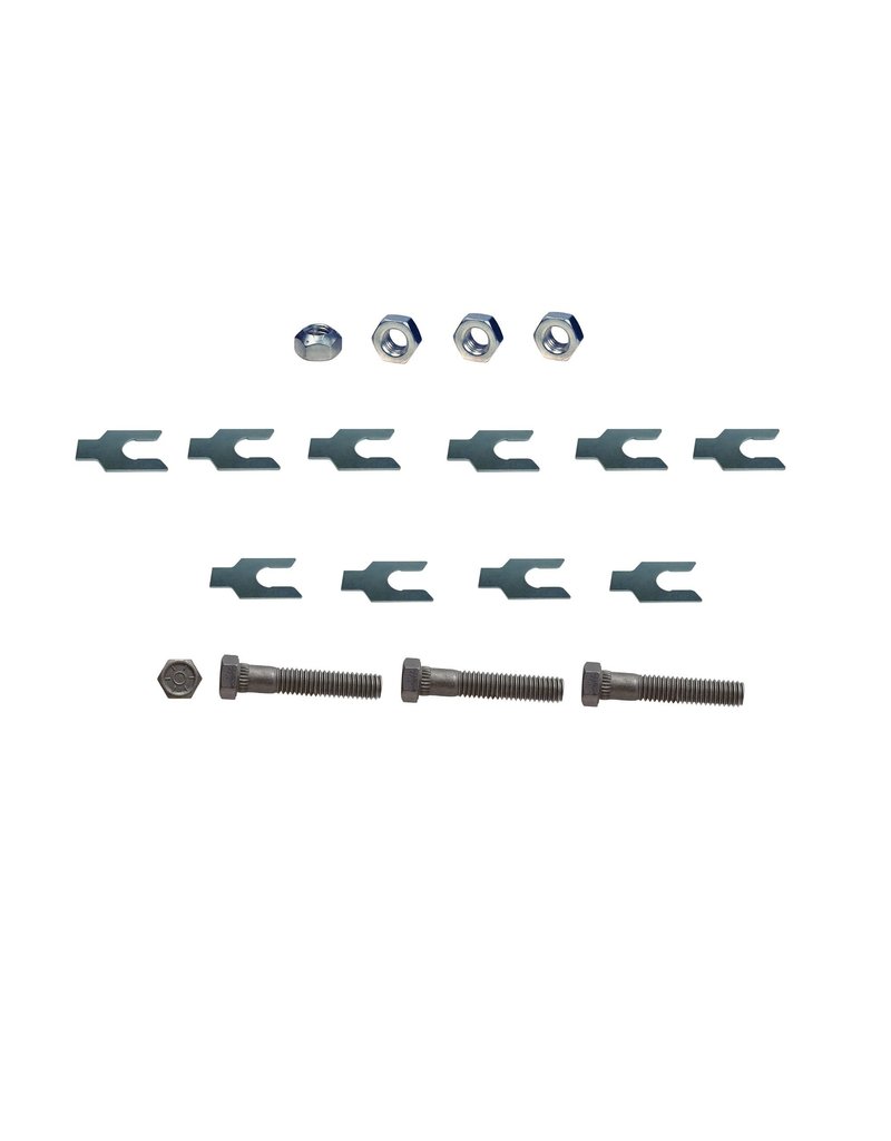 AMK 1967-81 Camaro Firebird, 64-72 Chevelle Upper Control Arm Bolts & Nut Kit (18-Pc Kit) - Black