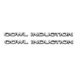 Cowl Induction Hood Emblems - 4-pc Kit