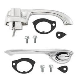 1968-69 Chevelle Complete Door Handle Set  - Chrome