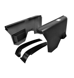 Muscle Factory 1970-72 Chevelle Coupe Rear Seat Side Plastic Panels - Black - Pair