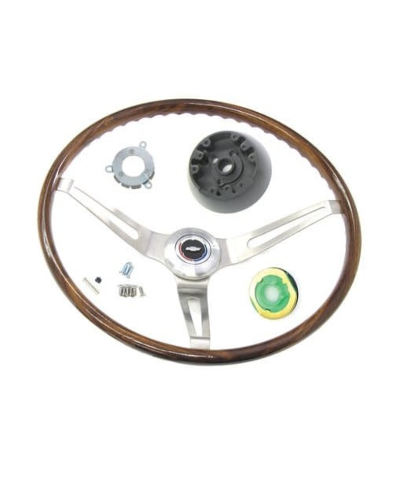 OER 1969 Camaro/ 1969-70 Chevelle Rosewood Steering Wheel Kit w/o Tilt Wheel