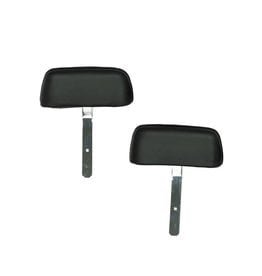 OER 1969 Camaro / Firebird Curved Bar Seat Headrest - Black - Pair