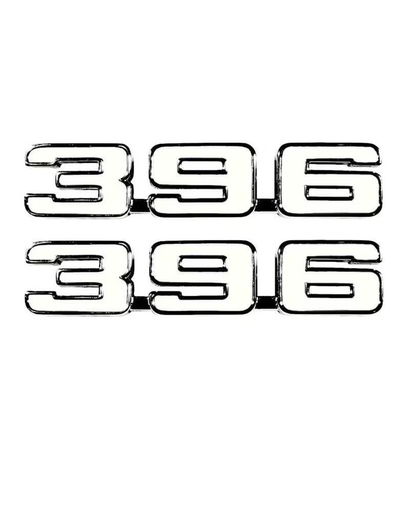 CHQ 1969 Camaro Fender Emblems 396 - Pair