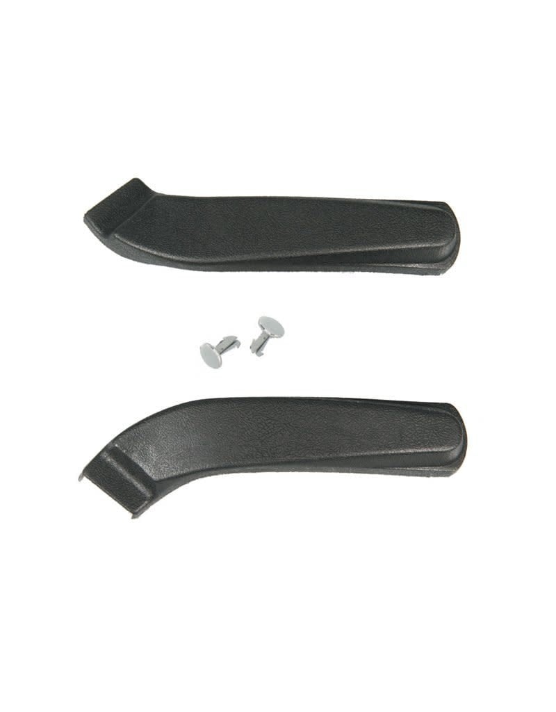 CHQ 1967-70 Camaro/Firebird Seat Hinge Arm Covers Pair w/Clip- does one seat