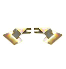 OER 1967-69 Camaro Firebird Front Molding Outer Clips -2pc Set Gold