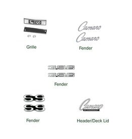 Southern Camaro 1968 Camaro "RS-SS" Emblem Kit