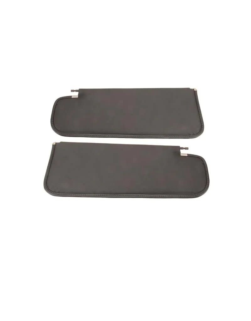 1962-64 Chevy II Hardtop, Black Sunvisor Pair - Basketweave Pattern