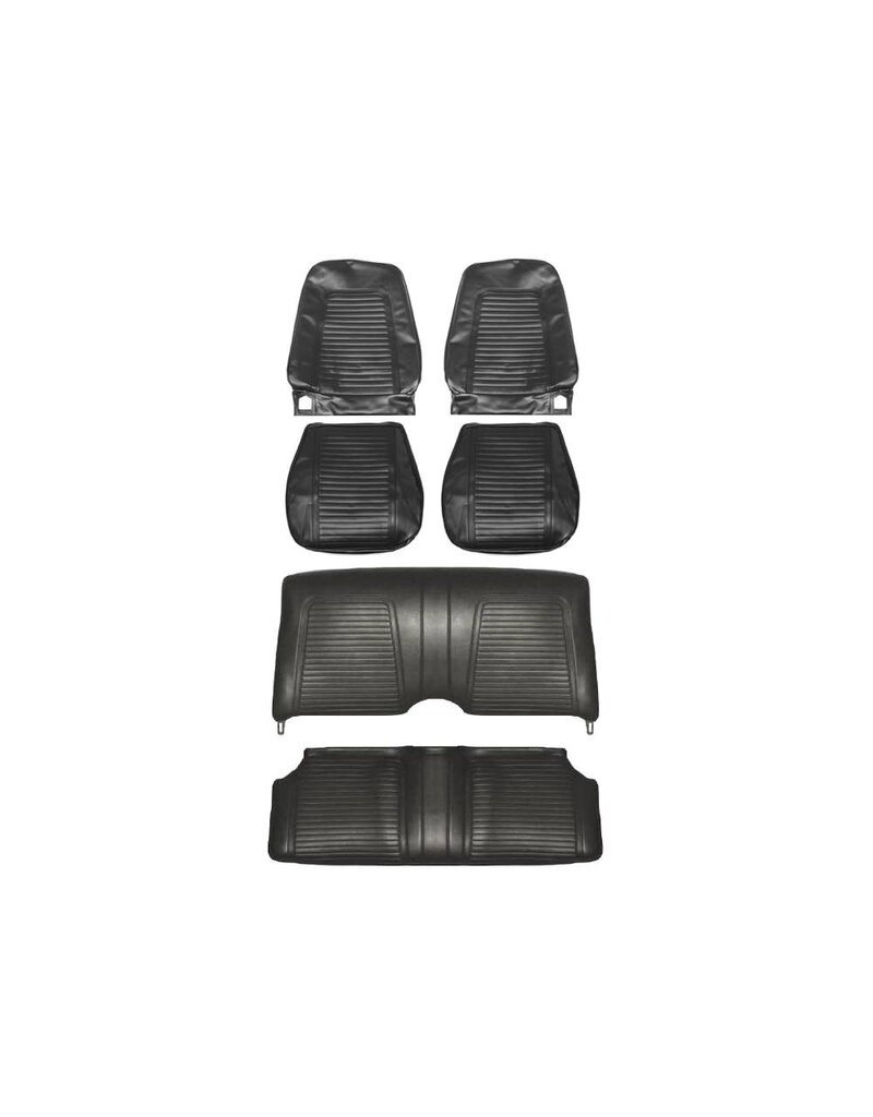 Distinctive Industries 1969 Camaro Front and Rear Fold Down Seat Covers -Black