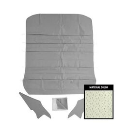 1969-72 Chevelle 5-Bow  Hardtop Perforated Headliner w/Sail Panel & Visor Material - White