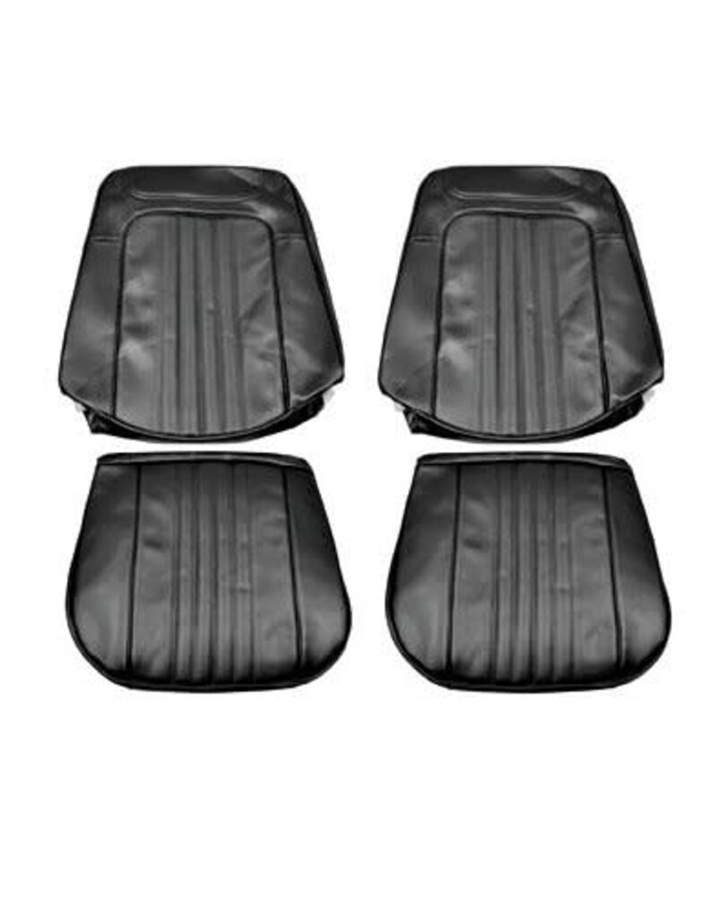 Distinctive Industries 1971-72 Chevelle Front Bucket Seat Upholstery - Black