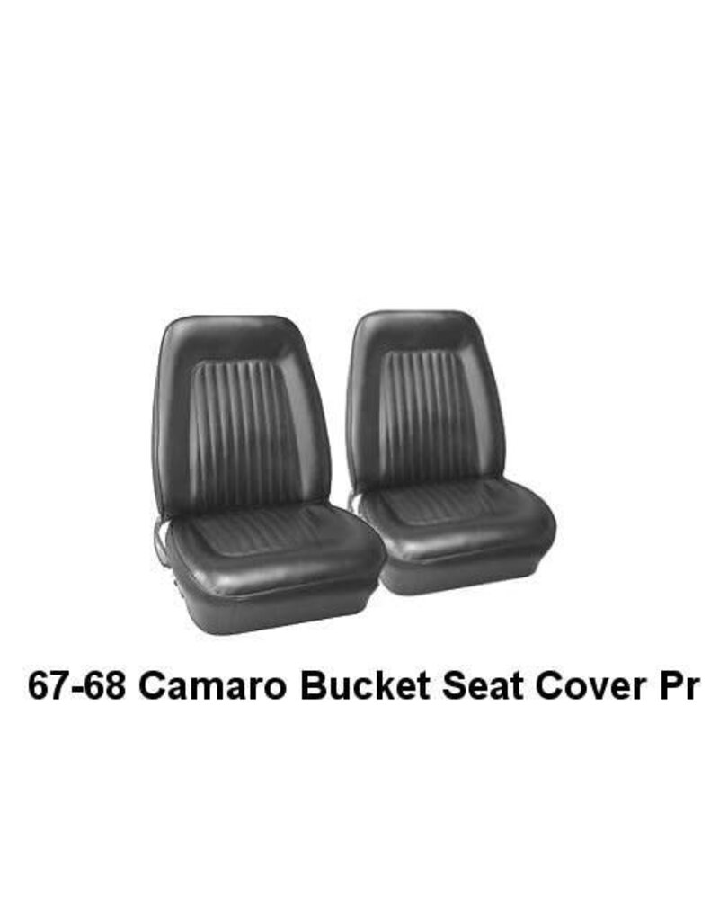 Distinctive Industries 1967-68 Camaro Standard Front Bucket Seat Covers  Black