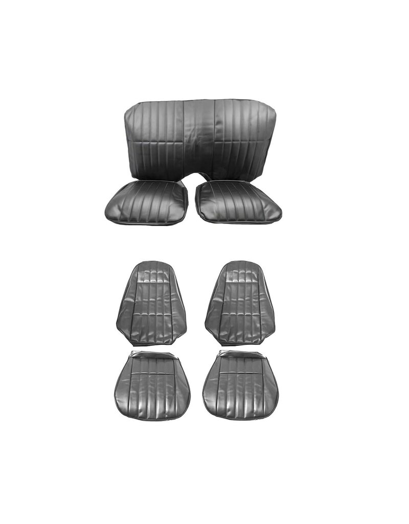 Distinctive Industries 1971-72 Camaro Front & Rear Seat Covers  Black