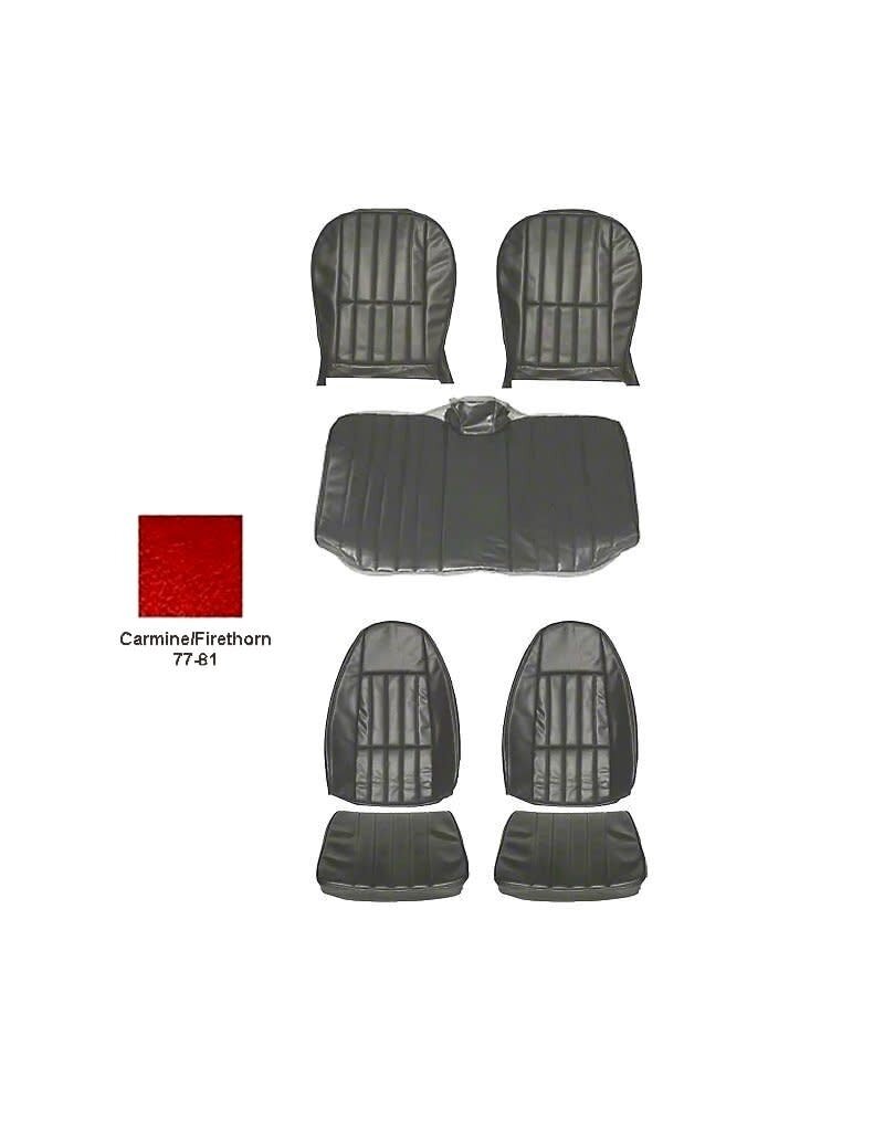 Distinctive Industries 1980-81 Camaro Front and Rear Seat Covers Carmine
