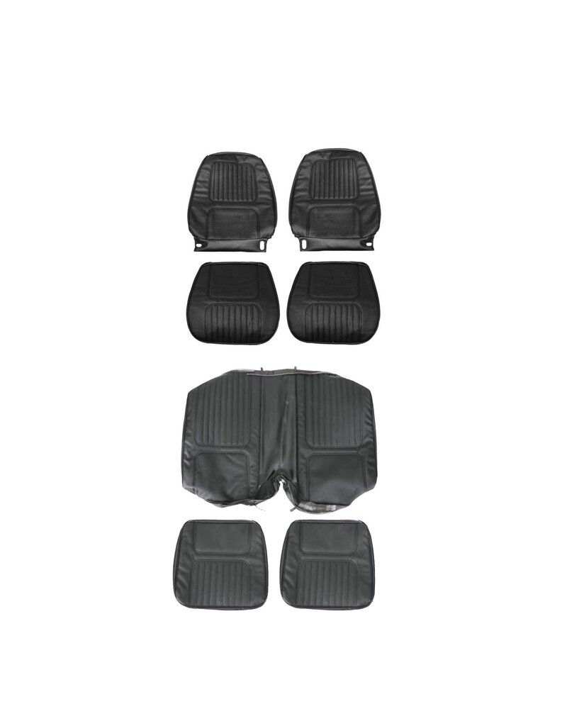 Distinctive Industries 1970 Camaro Standard Front and Rear Seat Covers Black
