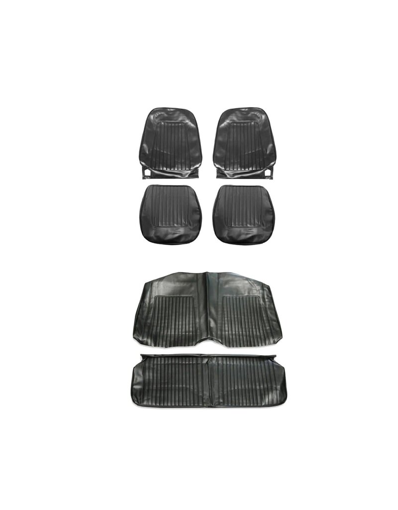 Distinctive Industries 1967 Camaro Front and Rear Fold Down Seat Covers Black
