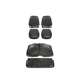 Distinctive Industries 1967-68 Camaro Front and Rear Convertible Seat Covers - Black