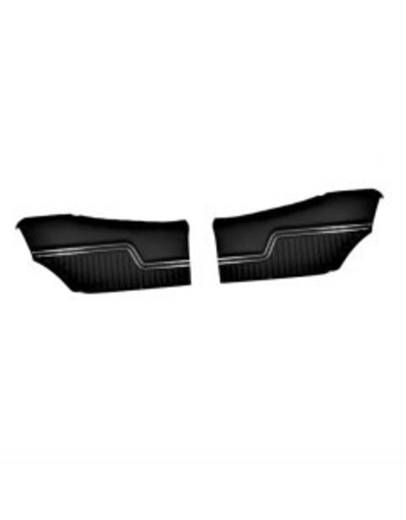 Distinctive Industries 1970-72 Chevelle Coupe Pre-Assembled Rear Seat Side Panels -Black