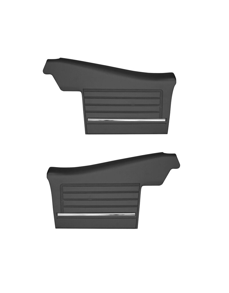 Distinctive Industries 1968 Chevelle Rear Convertible Seat Side Panels, Pair - Black