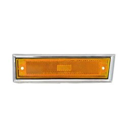 OER 1981-91 Chevy Truck C/K 10 (LH) Front Side Marker Amber w/Chrome Trim