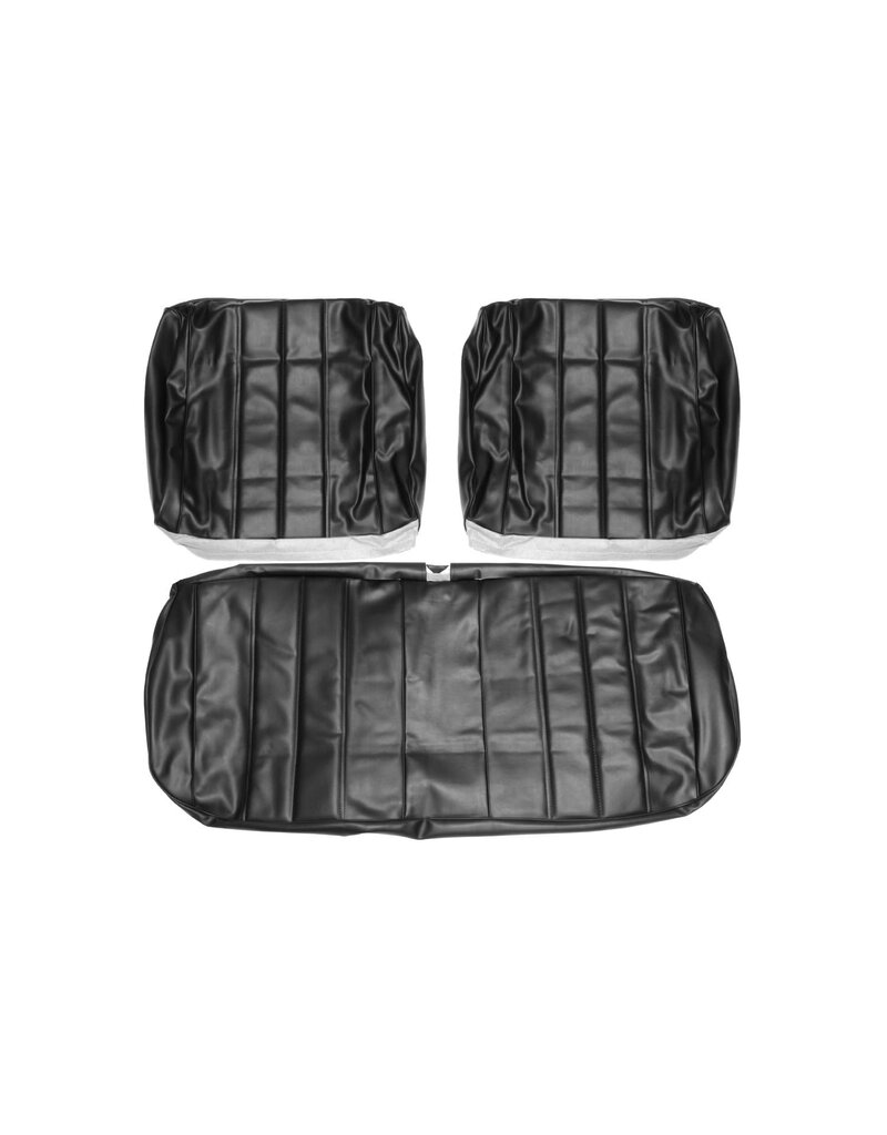 Distinctive Industries 1966 Chevelle Coupe/Convertible Front Split Bench Seat Covers - Black