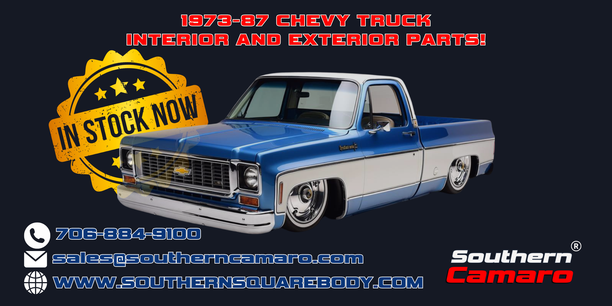 Chevy truck Parts Now Available