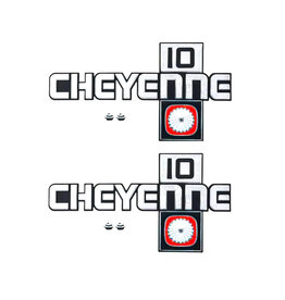 1981-87 Chevy Truck C10  "Cheyenne 10" Fender Emblems Pair