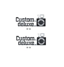 1975-80 Chevy Truck C10  "Custom Deluxe /10" Fender Emblems Pair