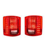 56 LED Sequential Tail Light Set w/o Trim Pair 1973-87 Chevy Truck C/K 10