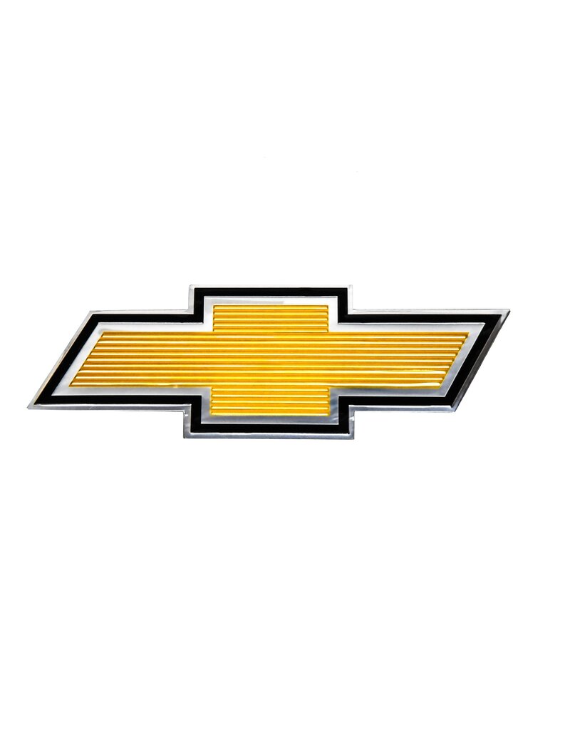 Auto Metal Direct Foil Grille Emblem "Bowtie" 1975-79 Chevy Truck, C/K 10