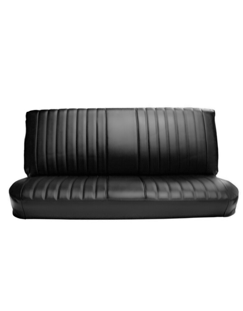 Distinctive Industries Front Vinyl Bench Seat Upholstery 1976-77 Chevy Truck C/K 10  - Black