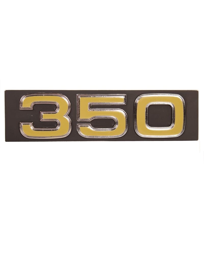 Auto Metal Direct "350" Grille Emblem w/Hardware 1975-76 Chevy Truck, C/K 10