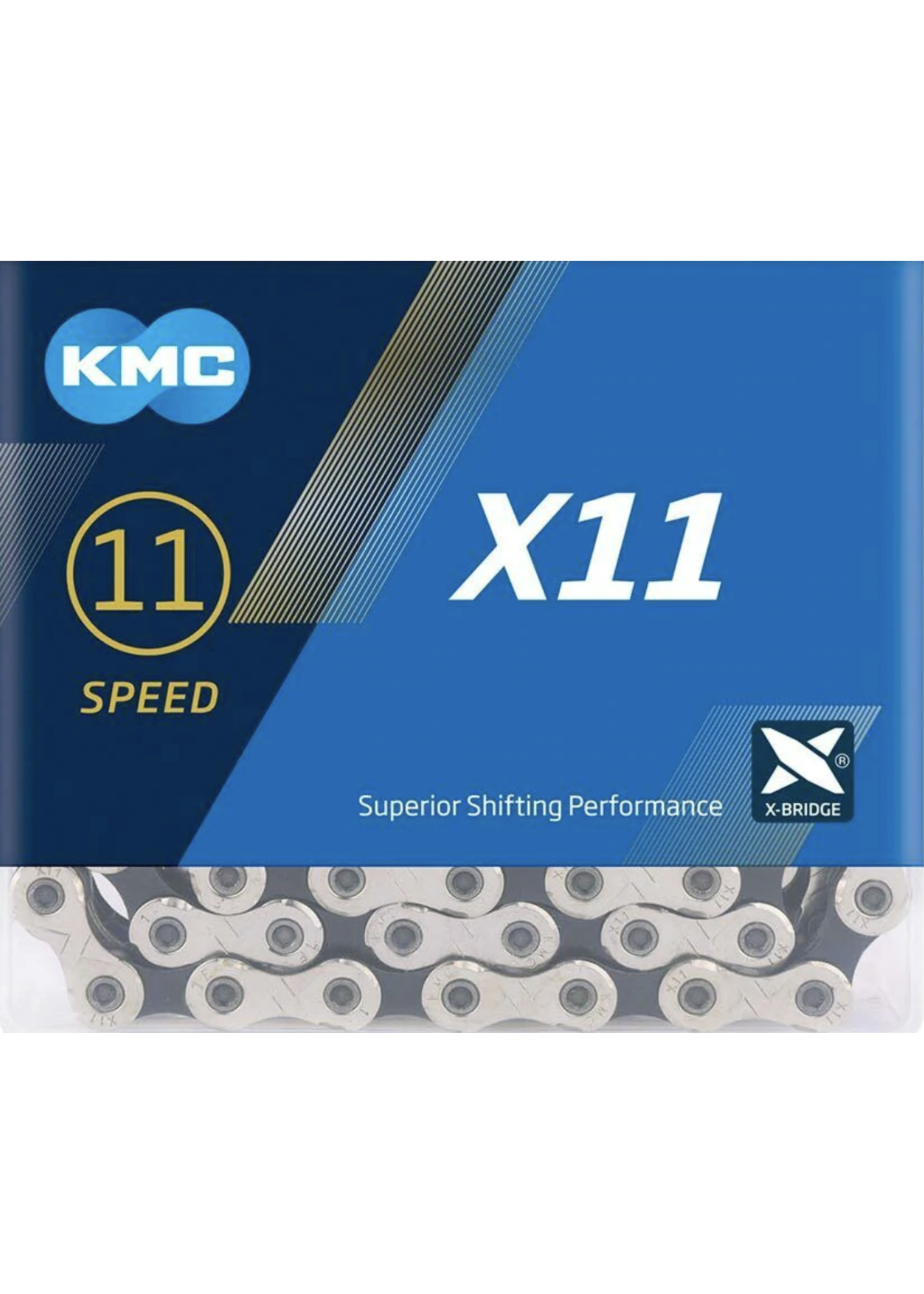 KMC Cadena KMC X11 plata/negro 118l