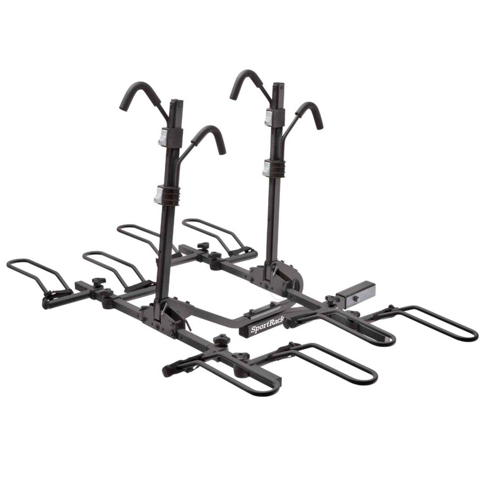 SPORTRACK Sportrack Crest 4 Deluxe Hitch Rack Locking BLACK