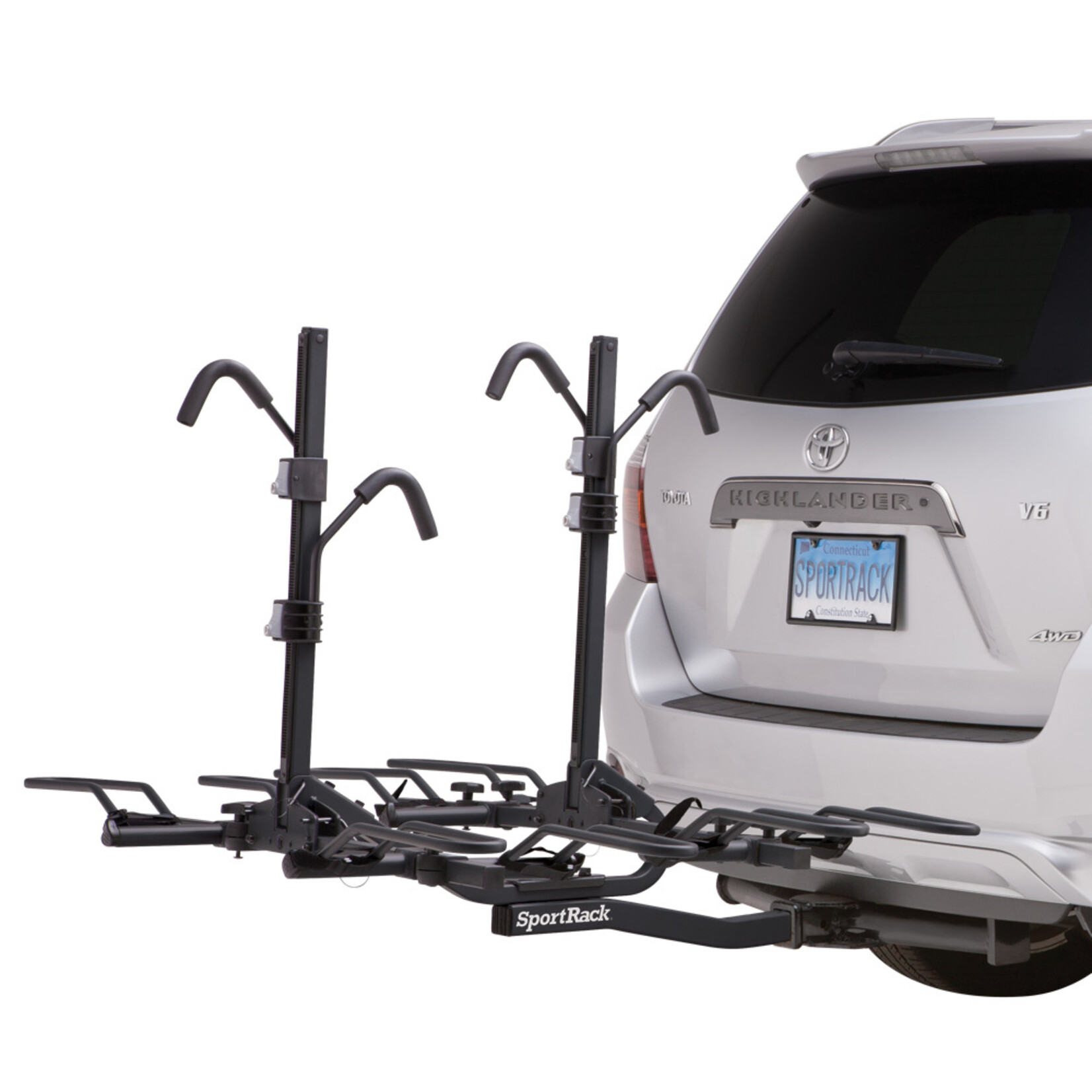 SPORTRACK Sportrack Crest 4 Deluxe Hitch Rack Locking BLACK