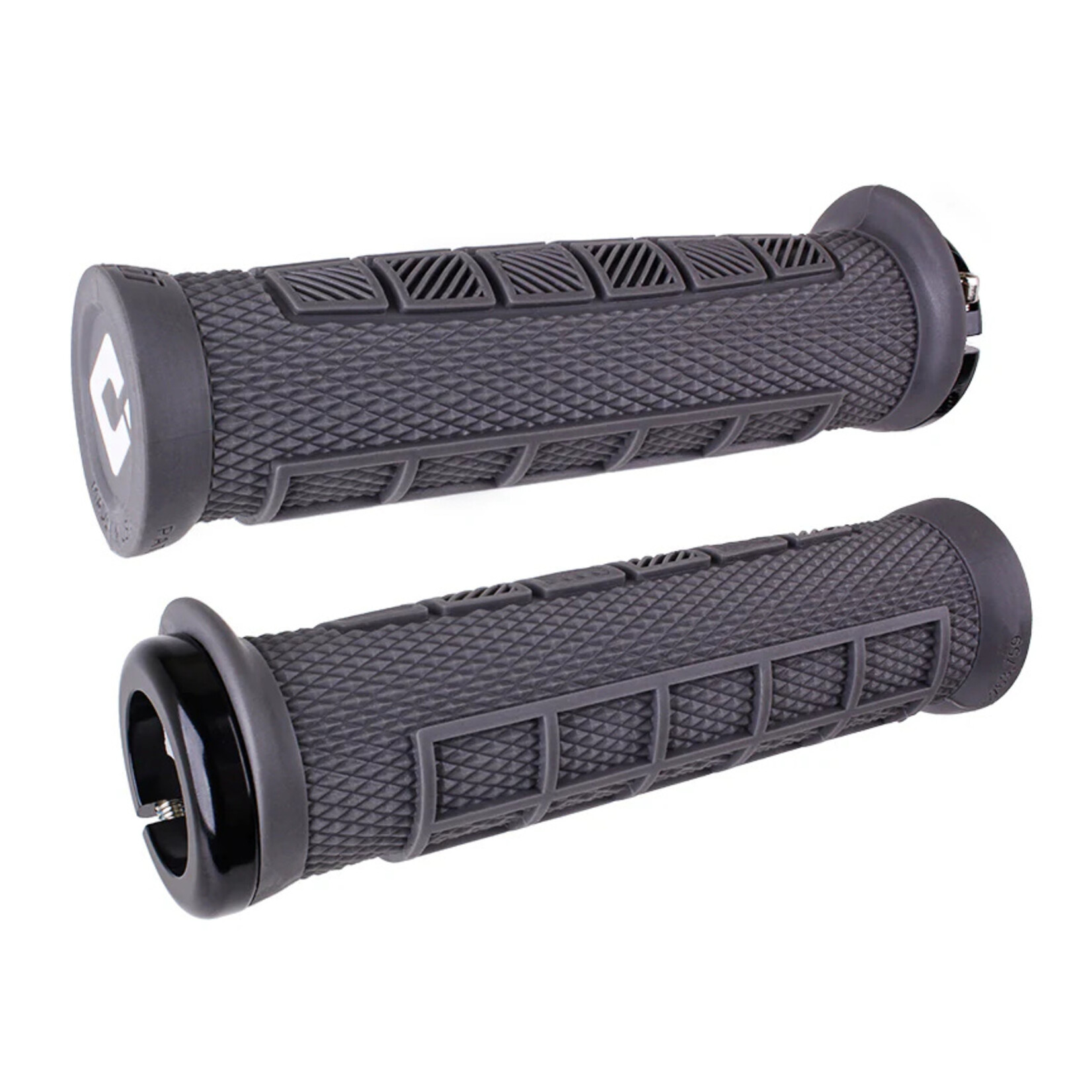 ODI Elite Pro Grips - Graphite / Black, Lock-On