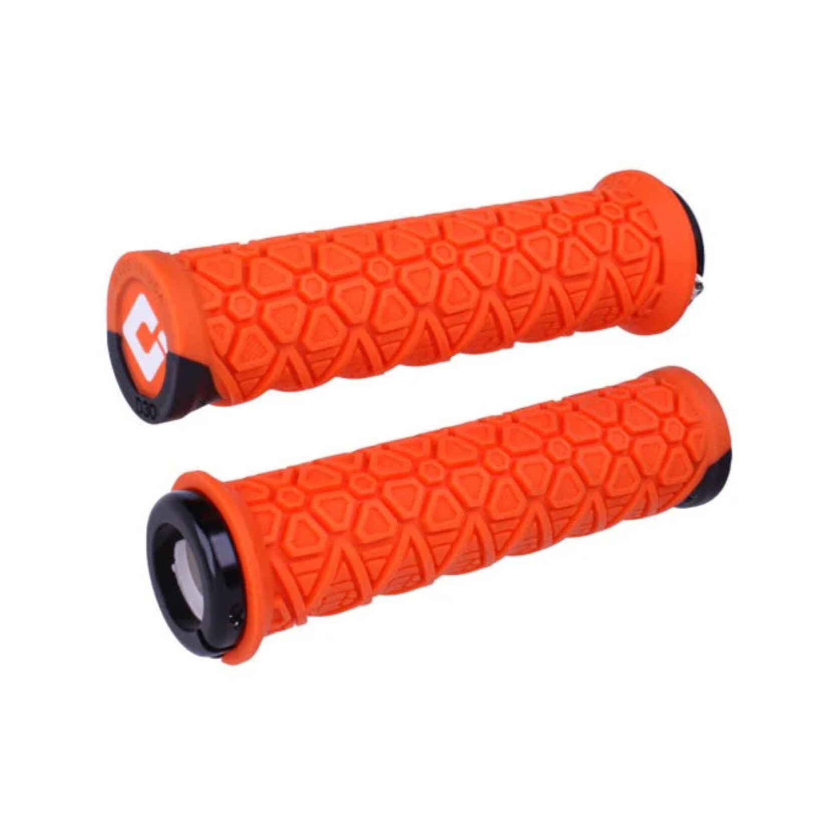 ODI Vanquish V2.1 Grips - Orange, Lock-On
