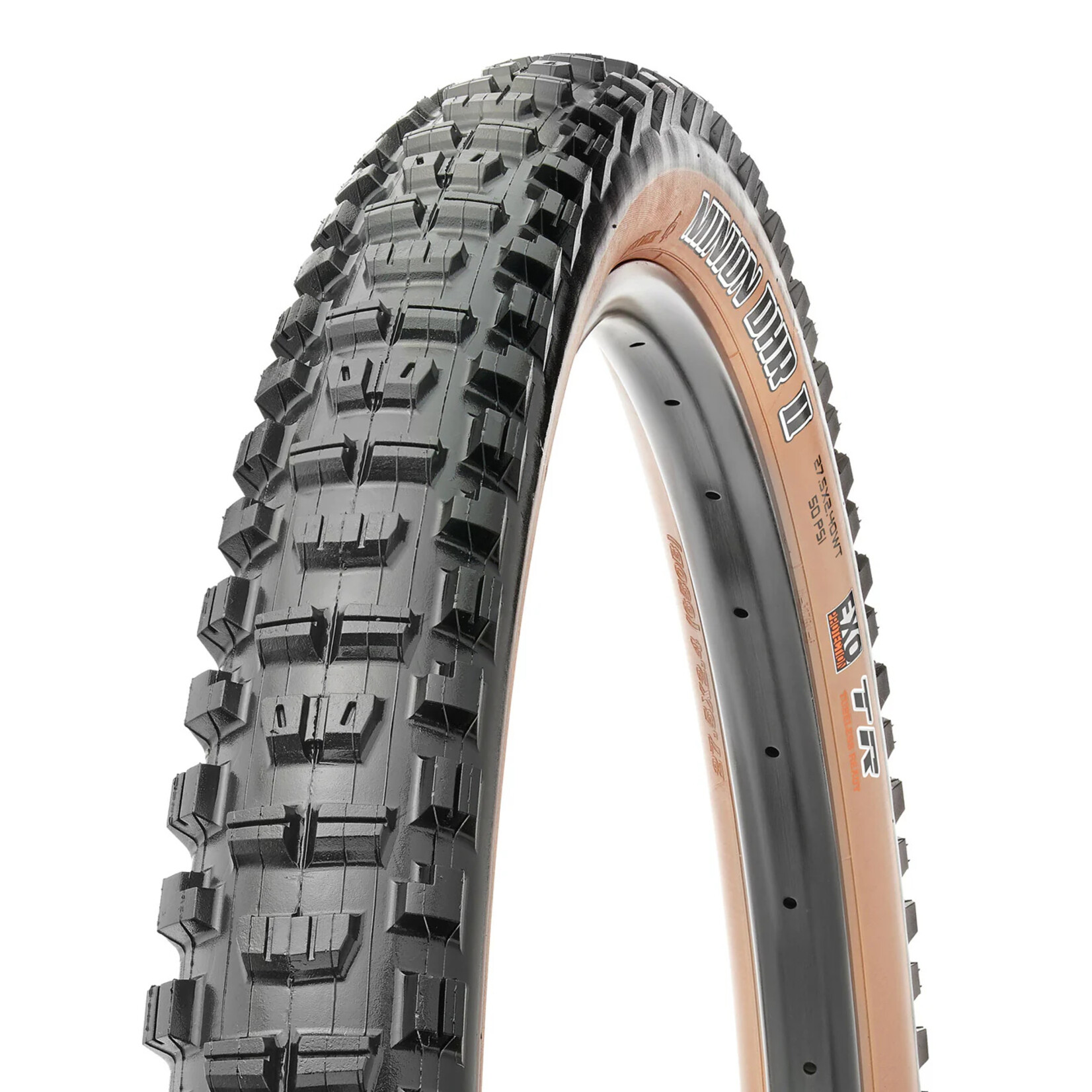 Maxxis Minion DHR II - 29 x 2.4 - Dual, EXO, TR, WT, Black/Tan