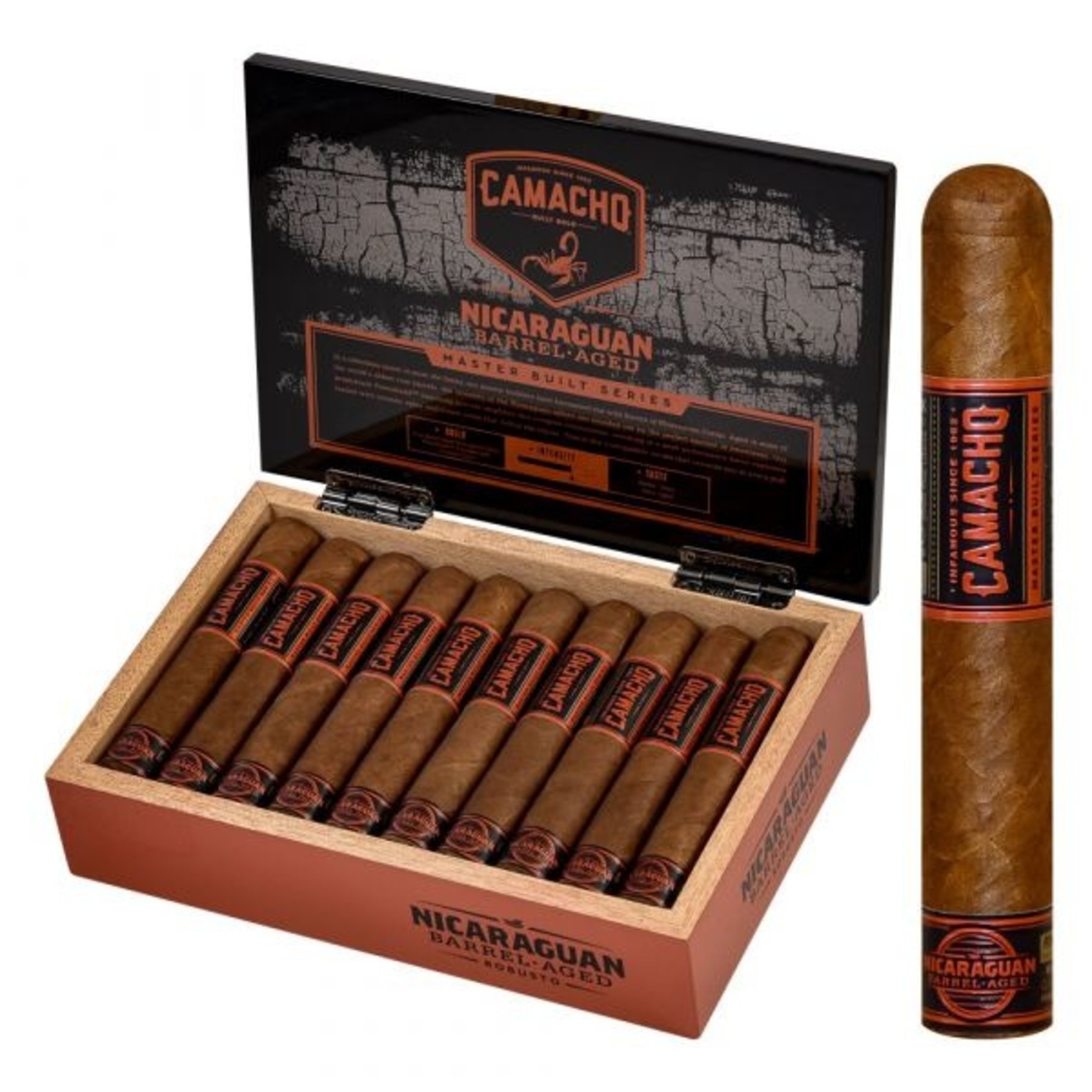 Camacho Camacho nicaraguan barrel aged robusto tubos