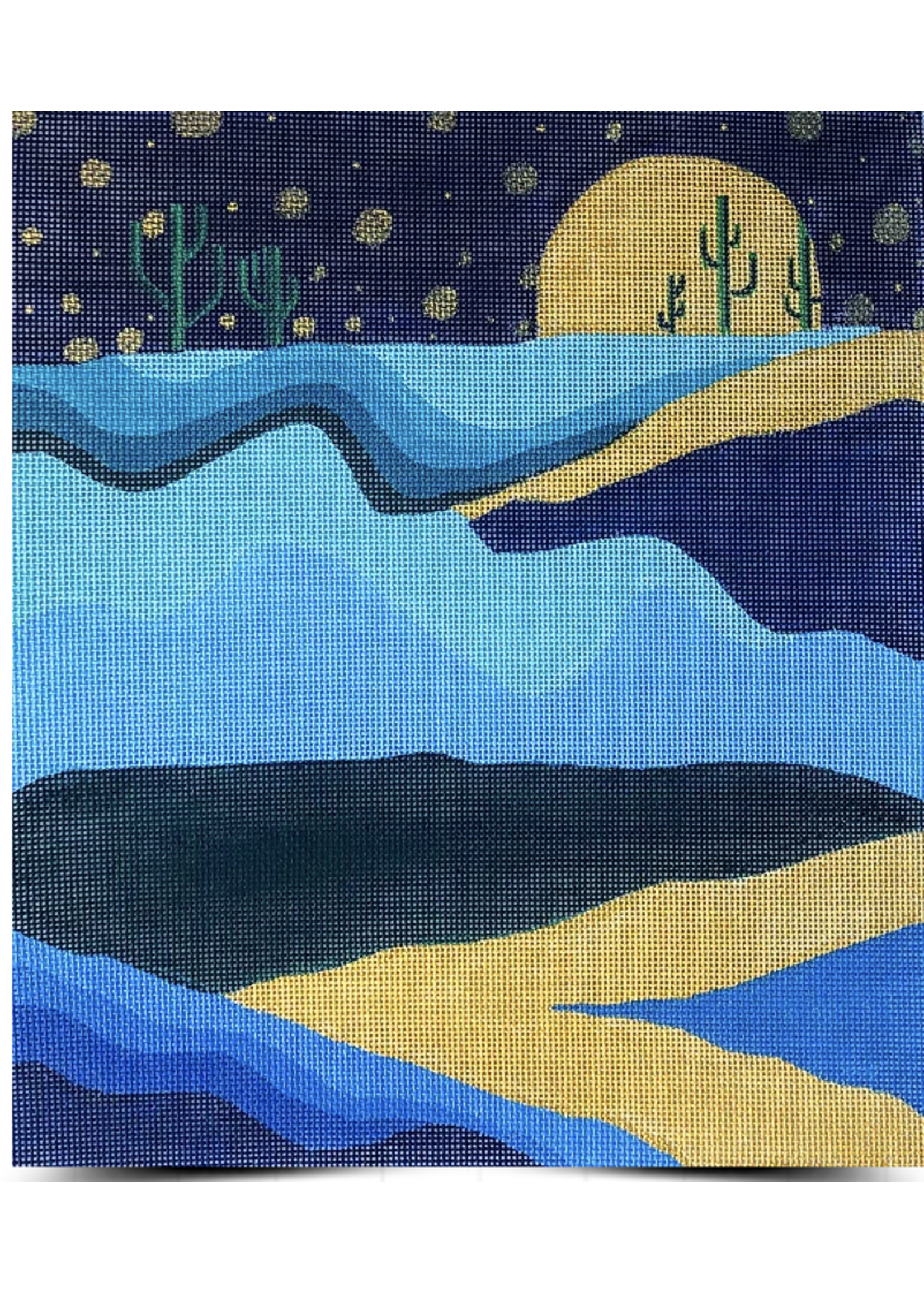 Moonset Desert