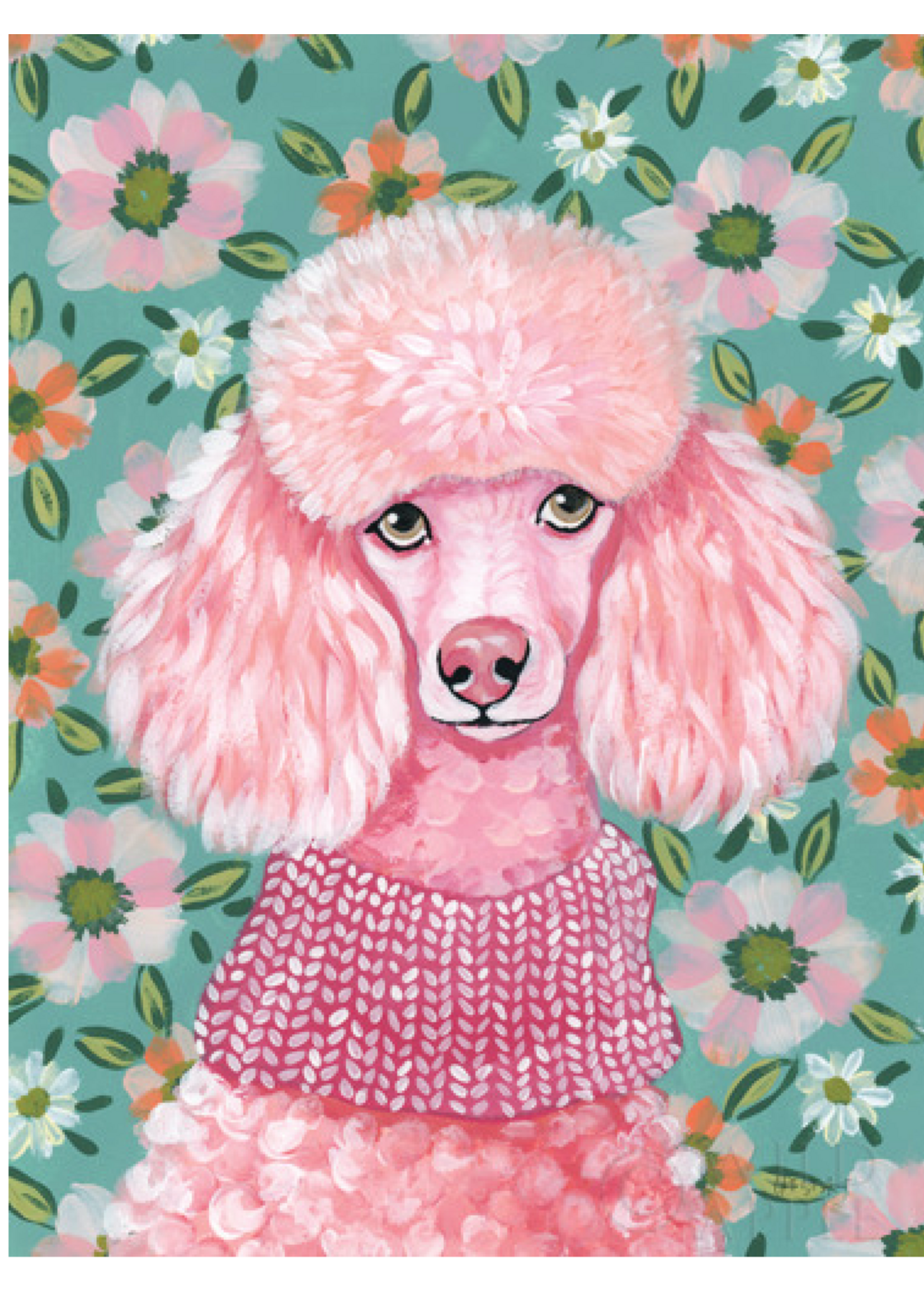 Poodle in Pink