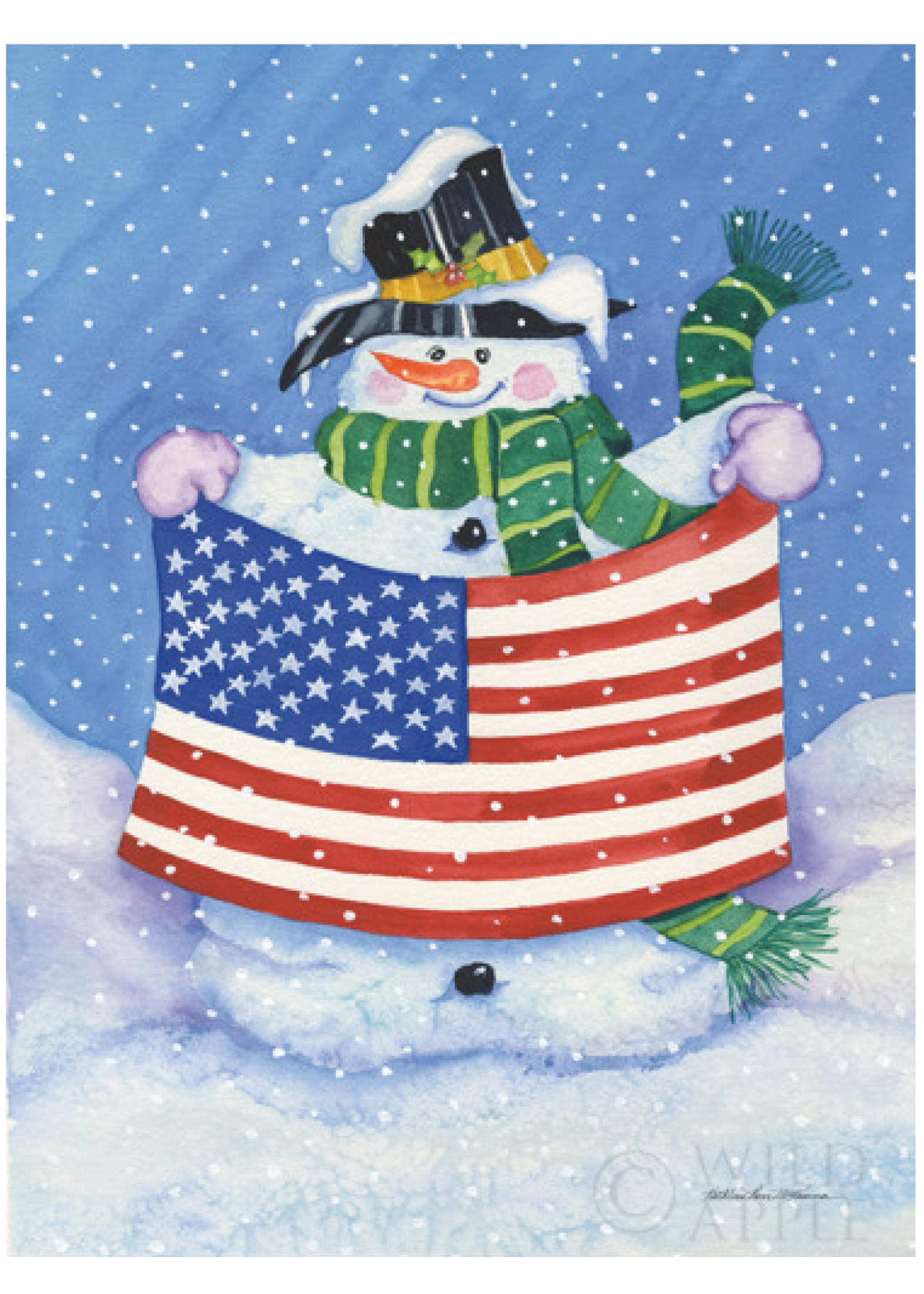 Patriotic Snowman
