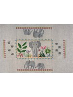 Elephant in the Flowers - Brick Cover