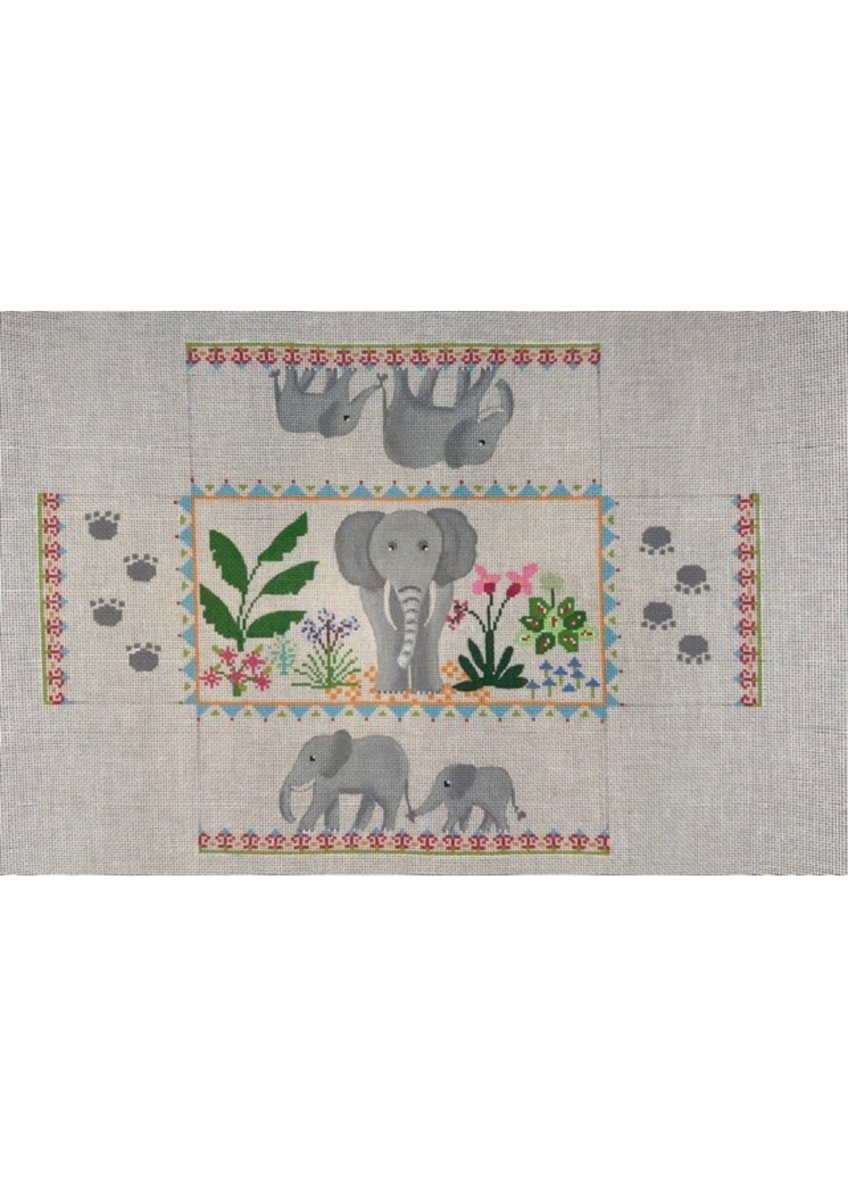 Elephant in the Flowers - Brick Cover
