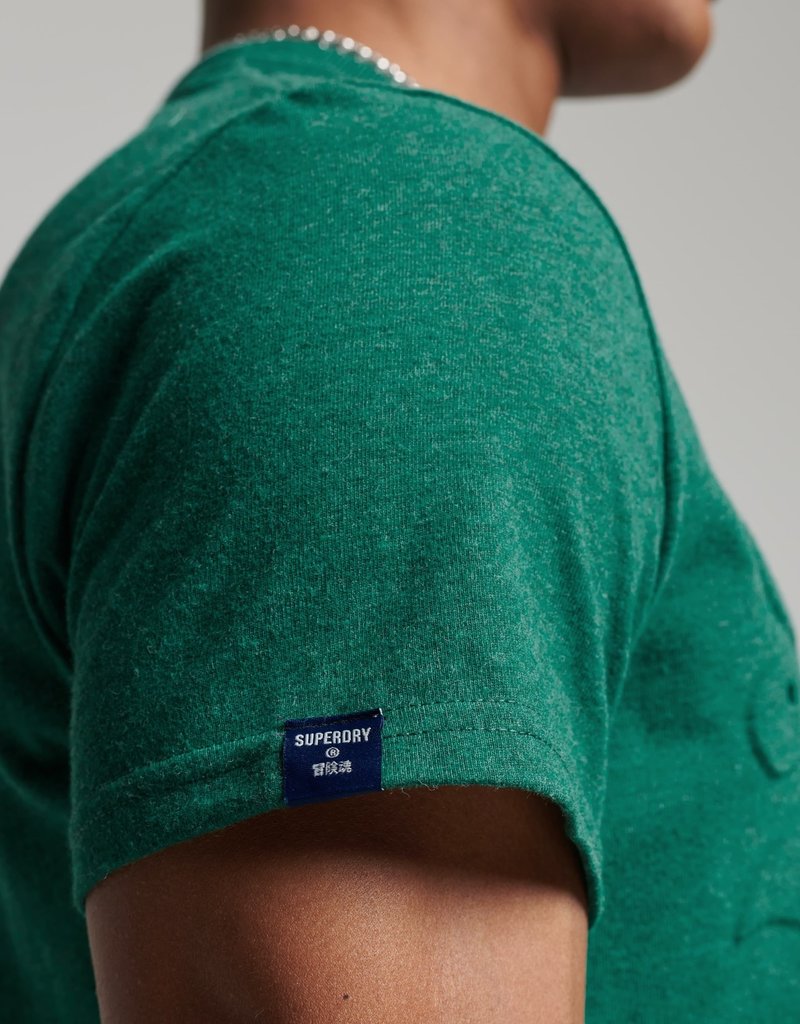 Vintage Embossed Logo Superdry Green | T-Shirt Brands Surplus - 