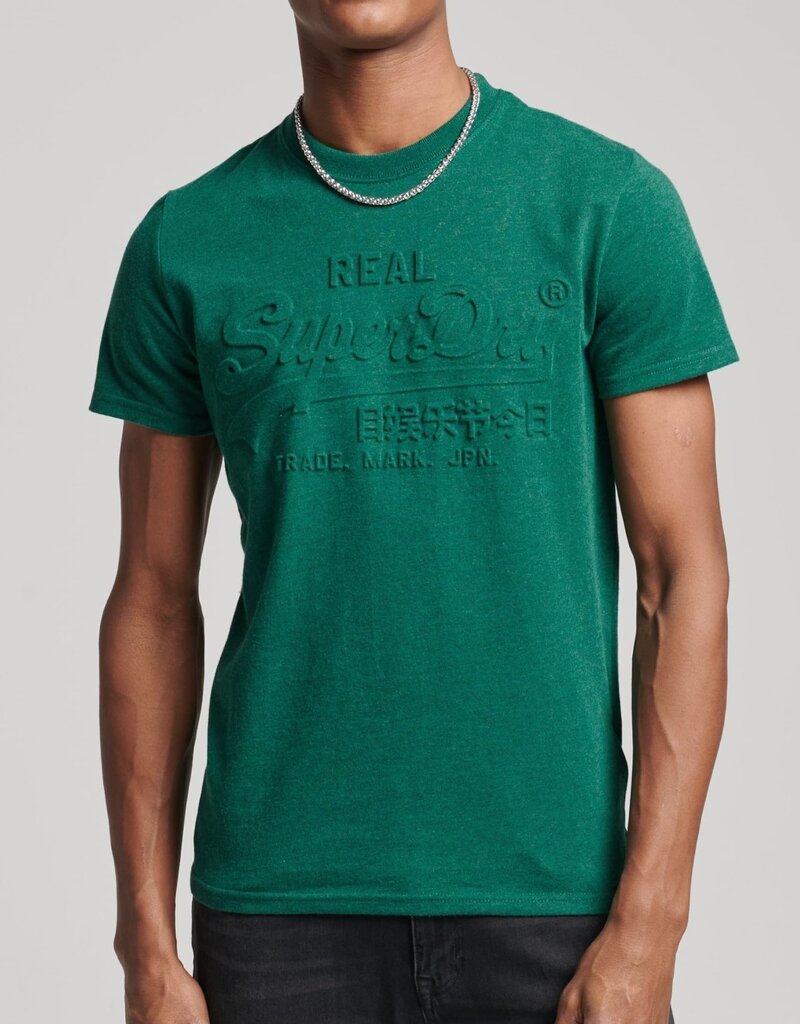 Vintage Embossed Logo T-Shirt | Green | Superdry - Surplus Brands | T-Shirts