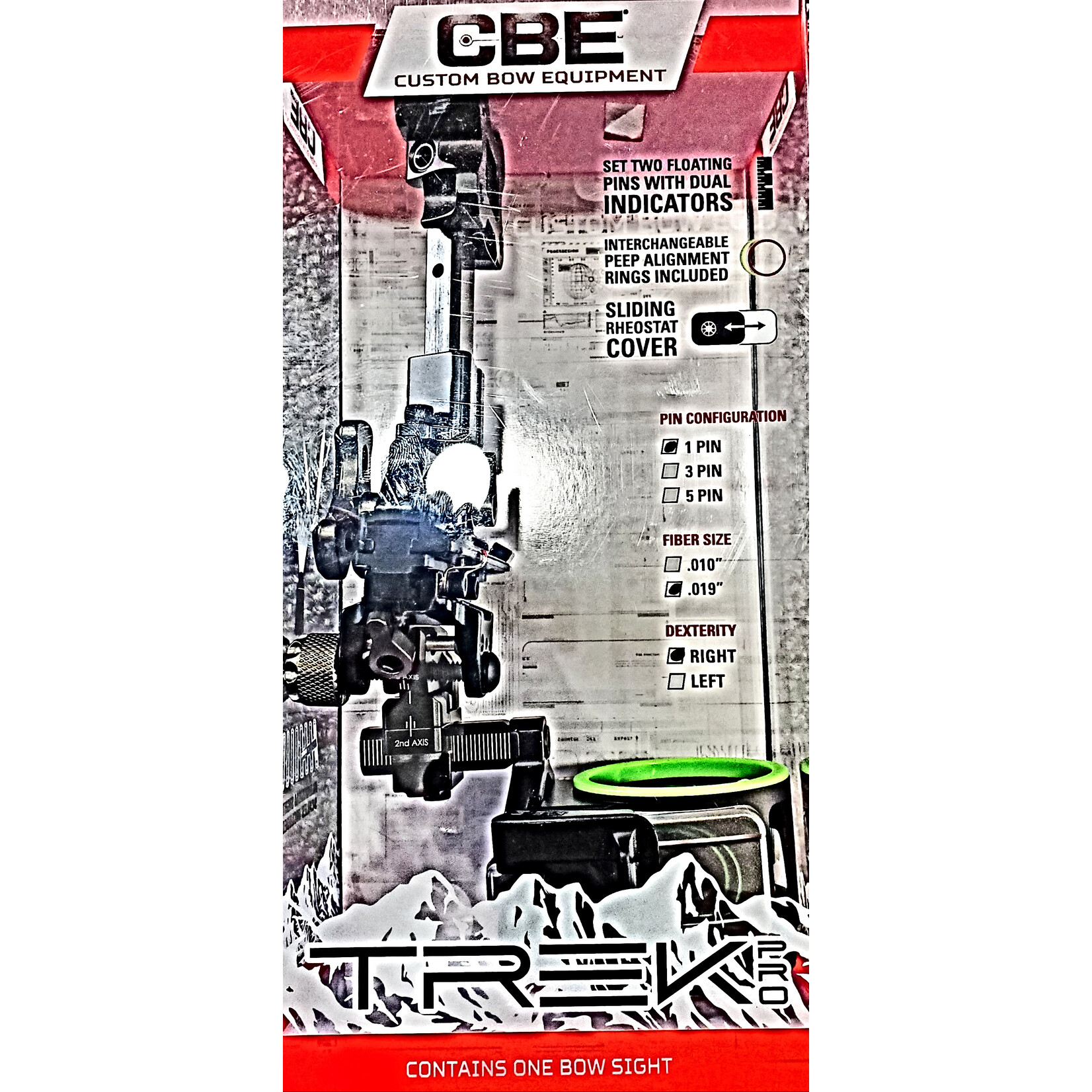 CBE CBE TREK PRO SINGLE PIN .19 RH