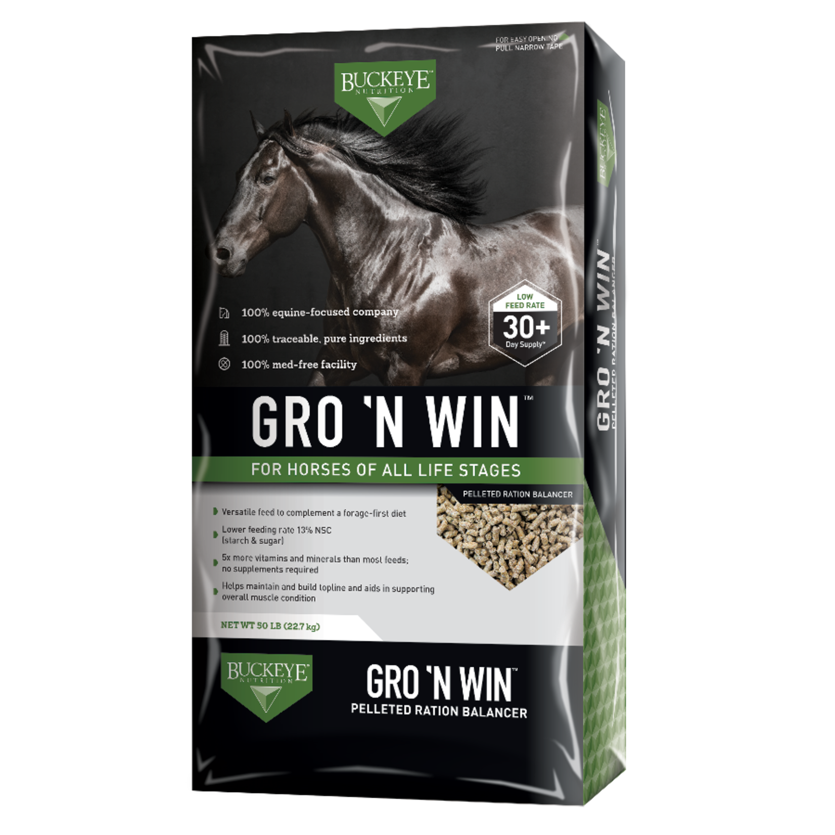Buckeye Nutrition Gro'N Win Pellets - 22.7kg