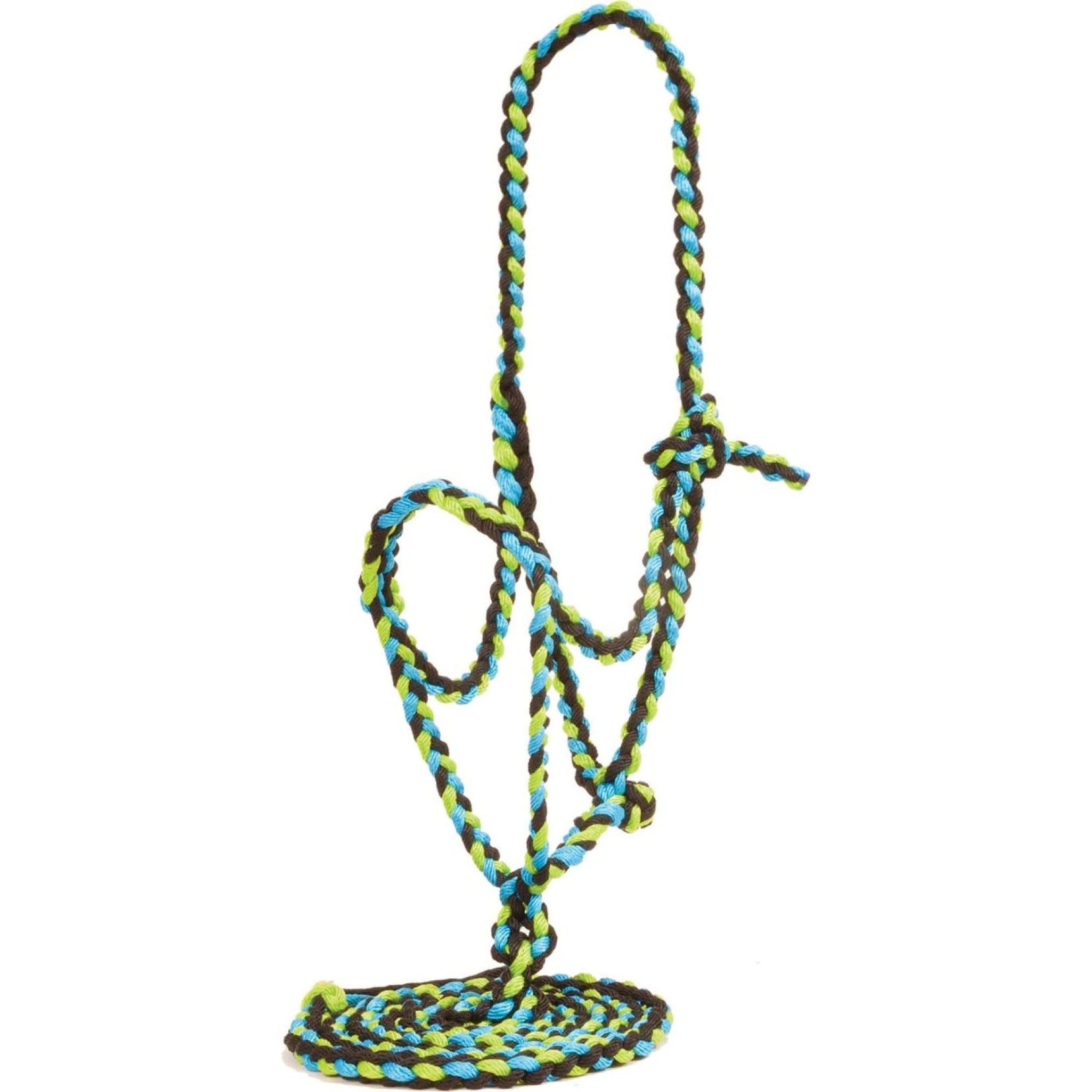 Mustang Flat Nose Rope Halter With Lead