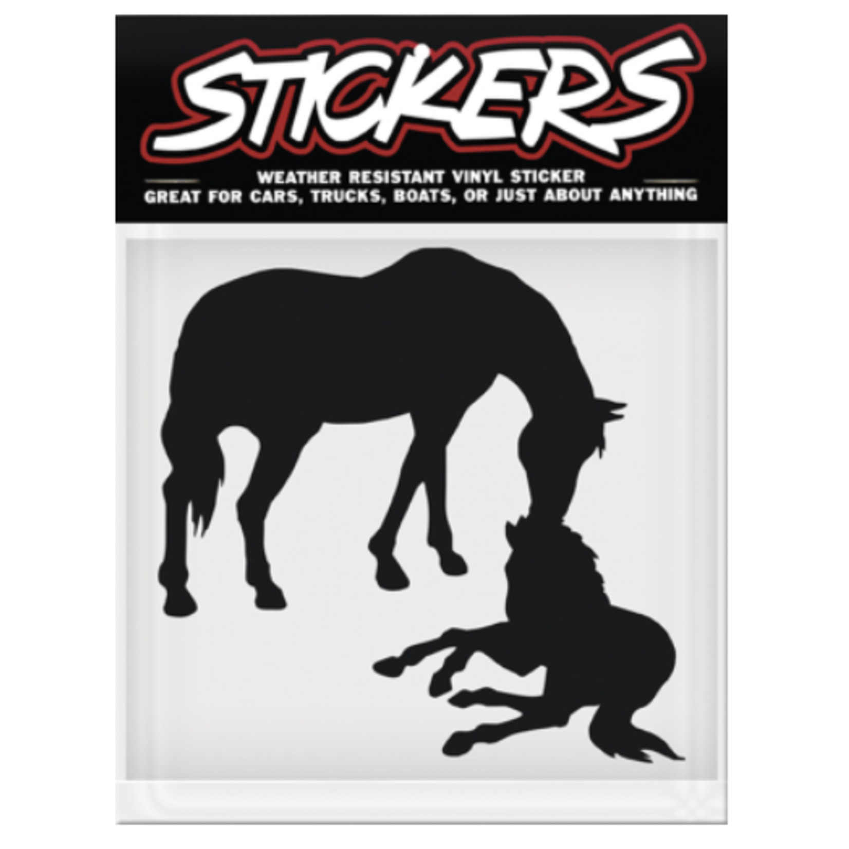 Stickers Standing Mare & Foal Car Decal