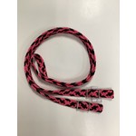 Mustang Flat Barrel Rein - Pink/Black